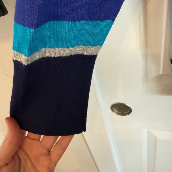 LANE BRYANT PLUS striped blue sweater women's 26/28 - Picture 6 of 7